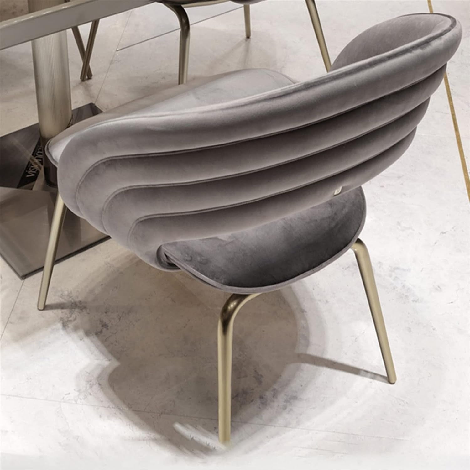 Scaun din otel galvanizat gri Serenity, Homedit - Image 7