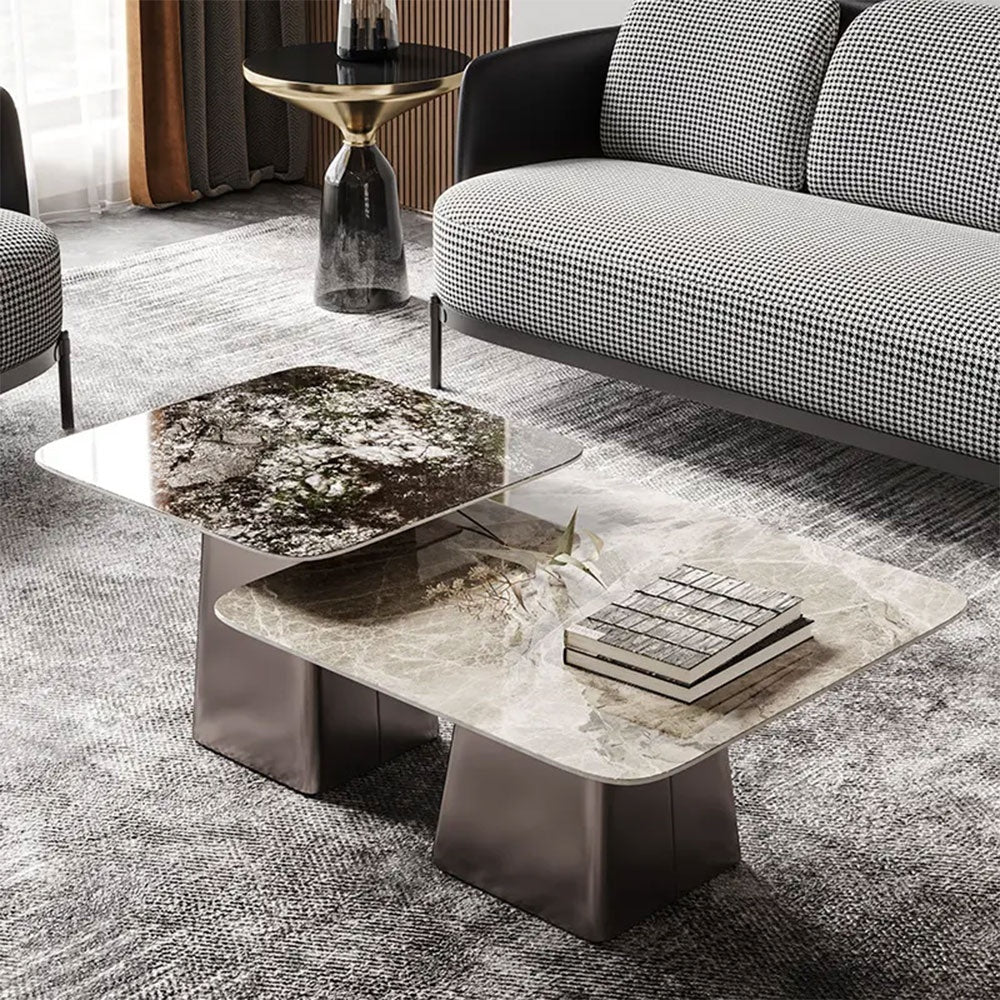 set mese living blat marmura Maisso, Homedit - Image 2