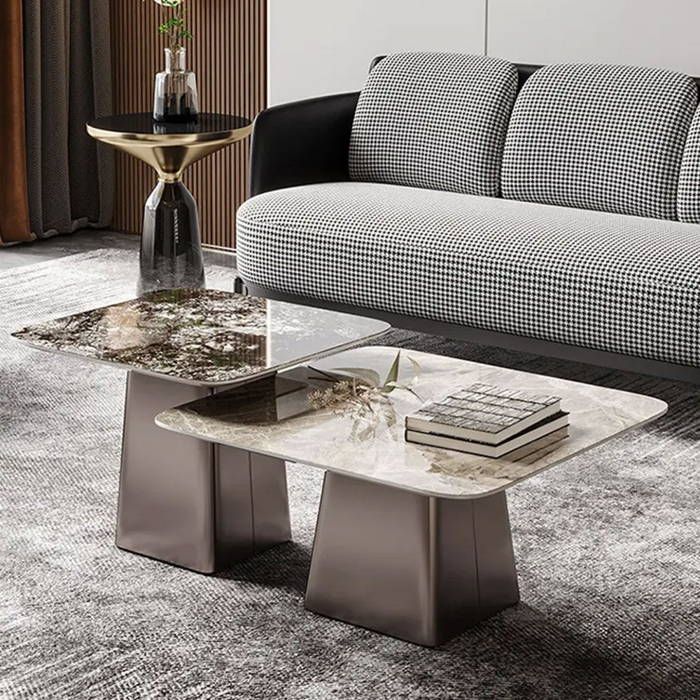 set mese living blat marmura Maisso, Homedit - Image 4