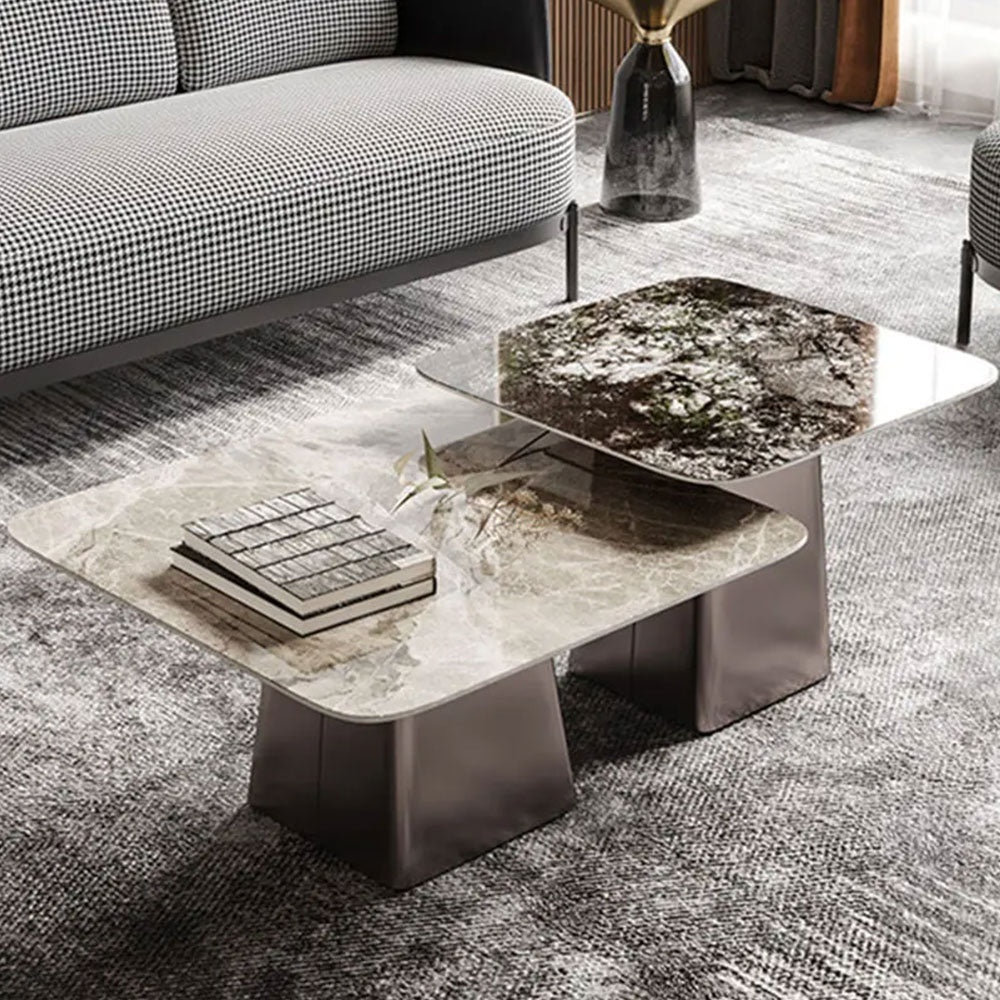 set mese living blat marmura Maisso, Homedit - Image 5