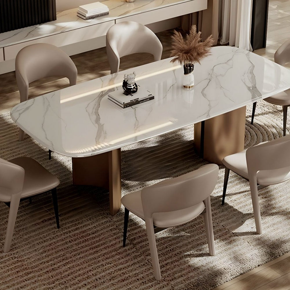 Scaun  Decco, piele bej, 78 (46) x 53 x 56 cm, Homedit - Image 4