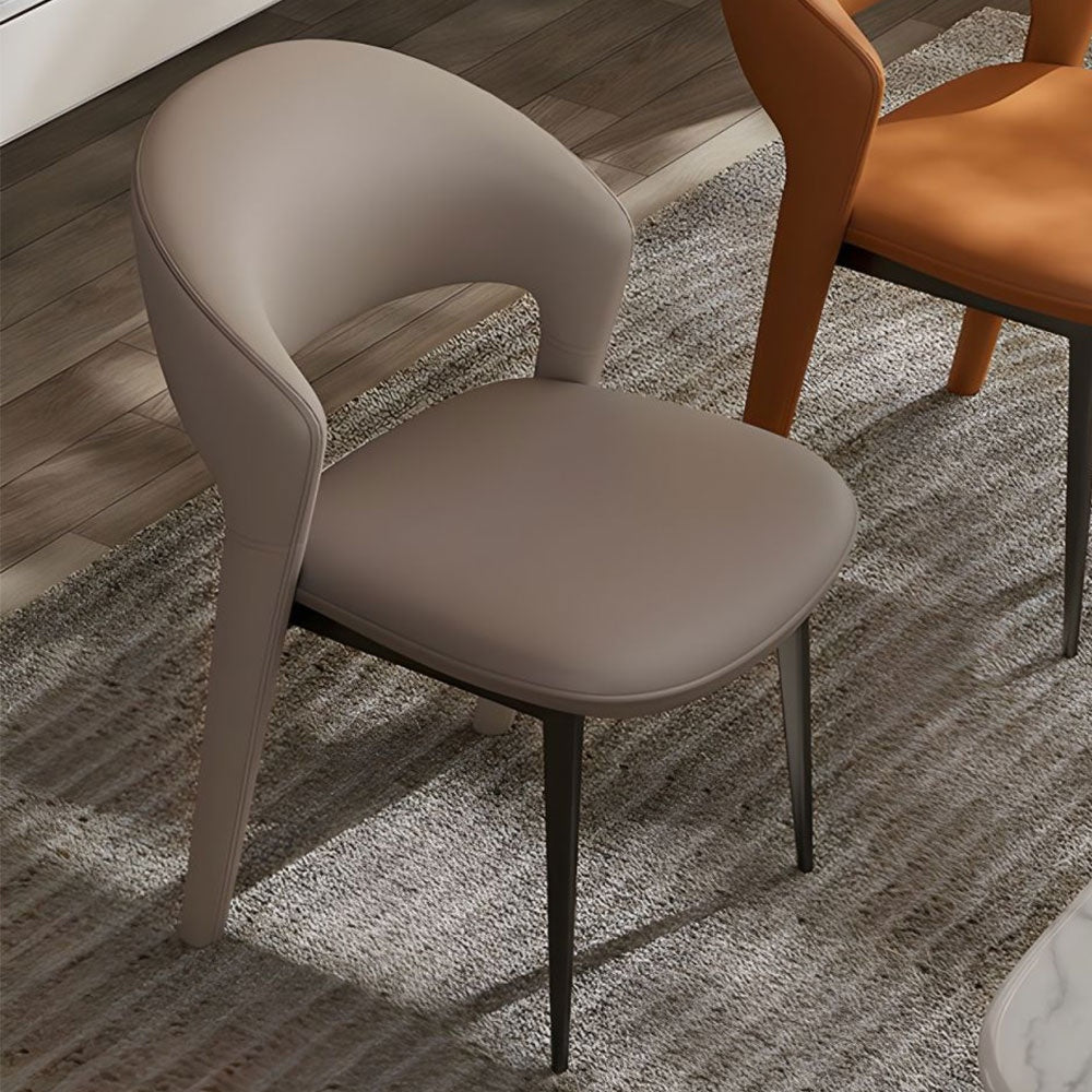 Scaun  Decco, piele bej, 78 (46) x 53 x 56 cm, Homedit - Image 6