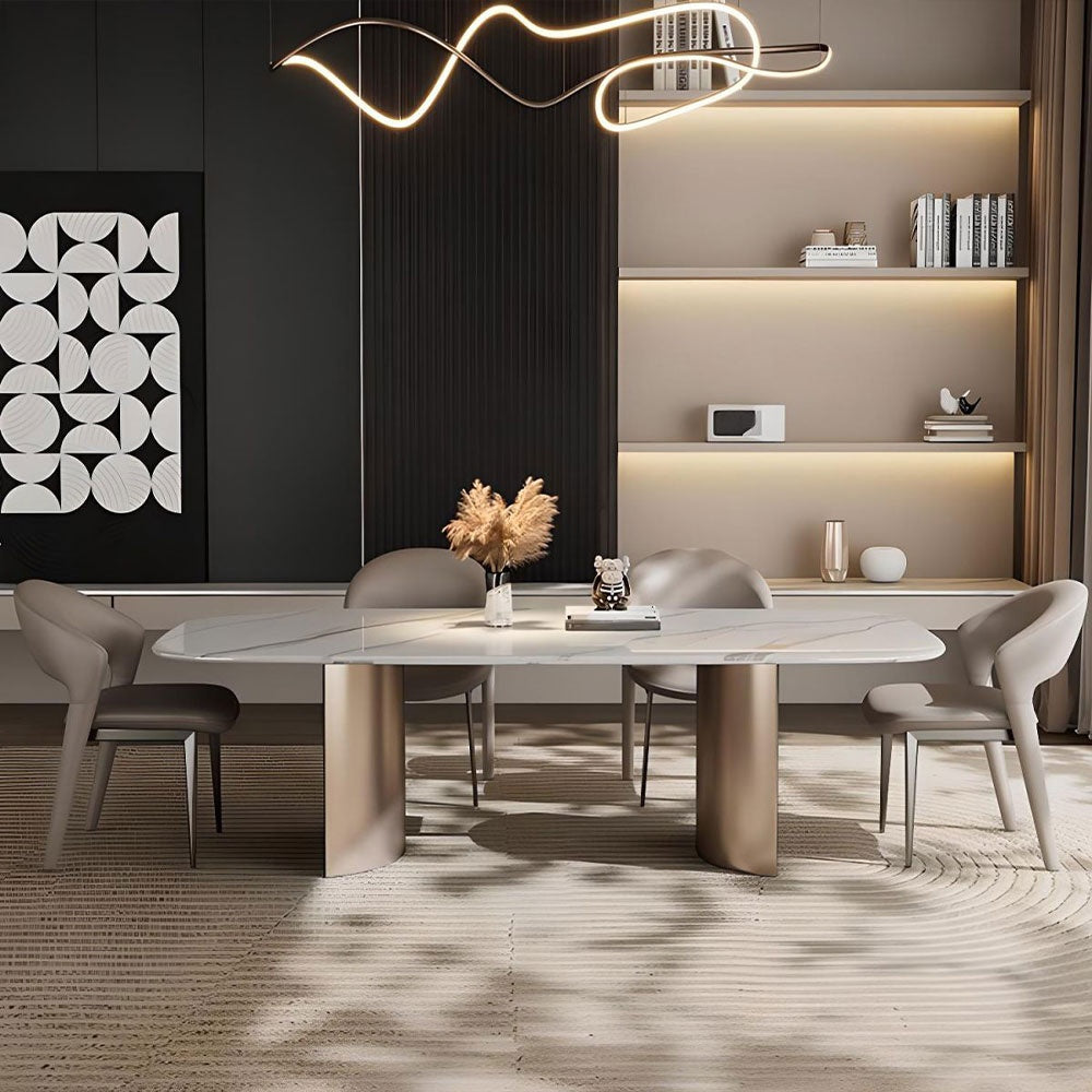 Scaun  Decco, piele bej, 78 (46) x 53 x 56 cm, Homedit - Image 5