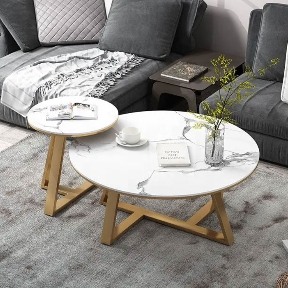set masa cafea premium, 80 x 44 cm / 50 x 55 cm nest, Homedit - Image 4