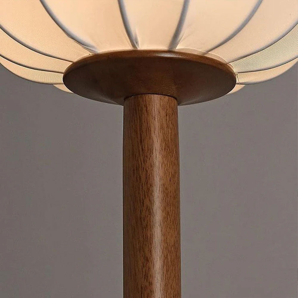 Lampa de podea Aoky, stejar si stofa, 175 x 26 cm, E27, Homedit - Image 7
