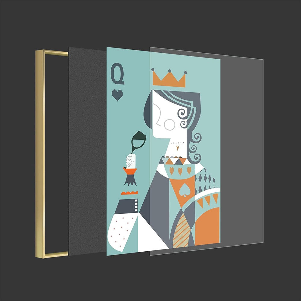 Tablou King & Queen, aliaj de aluminiu + portelan plat, Homedit - Image 13