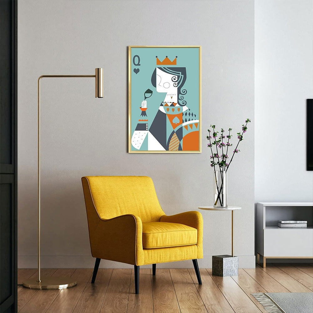 Tablou King & Queen, aliaj de aluminiu + portelan plat, Homedit - Image 9