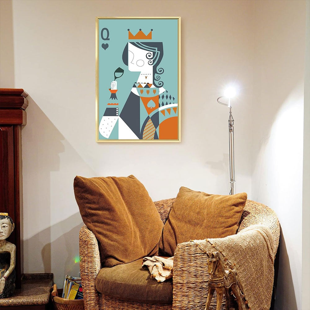 Tablou King & Queen, aliaj de aluminiu + portelan plat, Homedit - Image 7