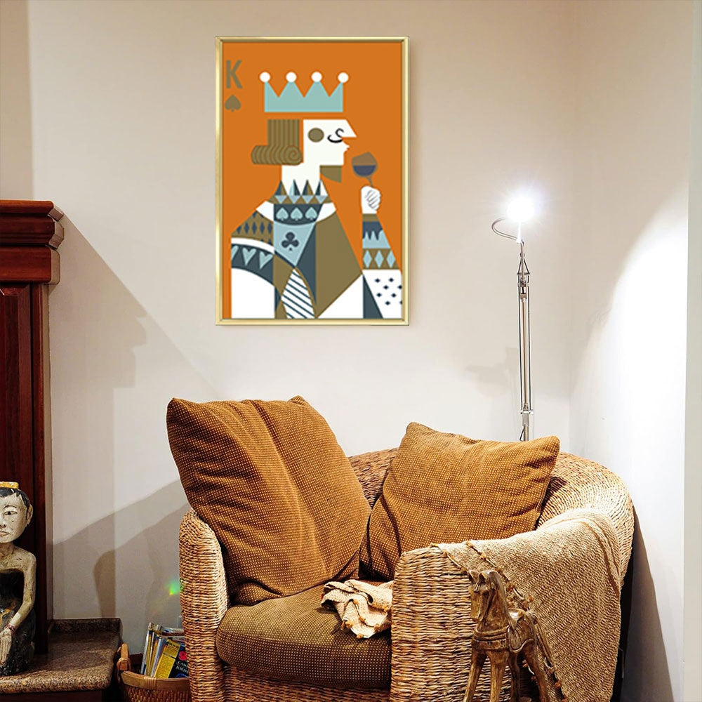 Tablou King & Queen, aliaj de aluminiu + portelan plat, Homedit - Image 8