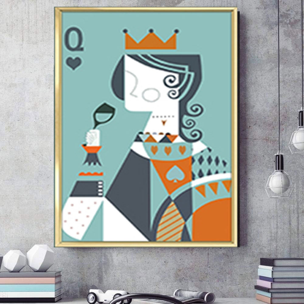 Tablou King & Queen, aliaj de aluminiu + portelan plat, Homedit - Image 11