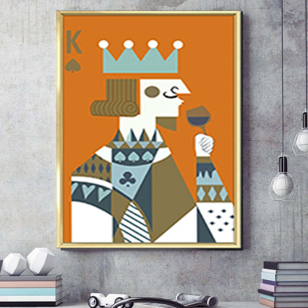 Tablou King & Queen, aliaj de aluminiu + portelan plat, Homedit - Image 12