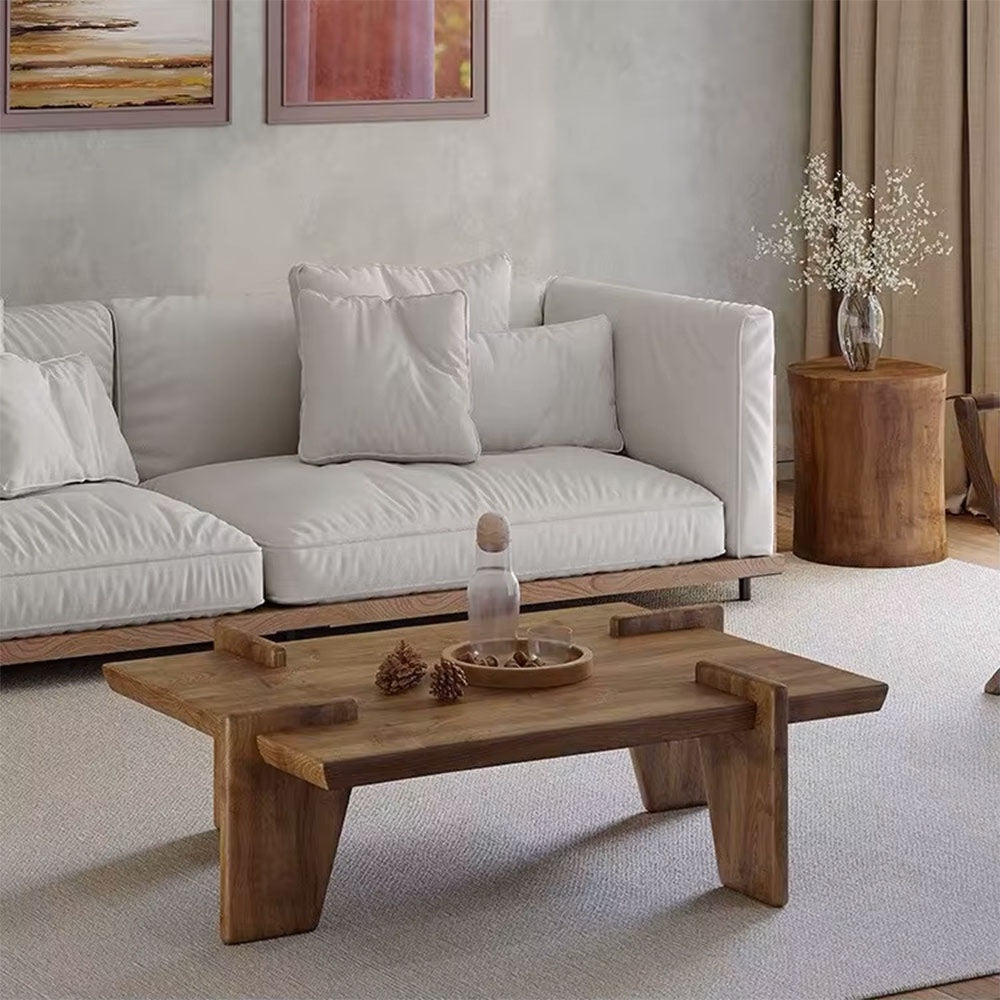 Masa cafea premium din stejar rosu, 110 x 70 x 38 cm, Wolst,  Homedit - Image 3