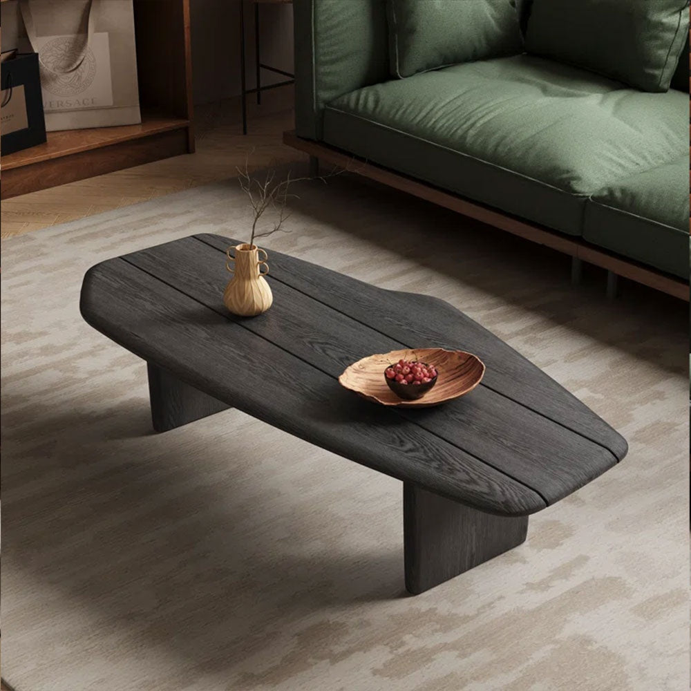 Masa cafea 100 x 50 lemn de stejar rosu, Timber, Homedit - Image 2