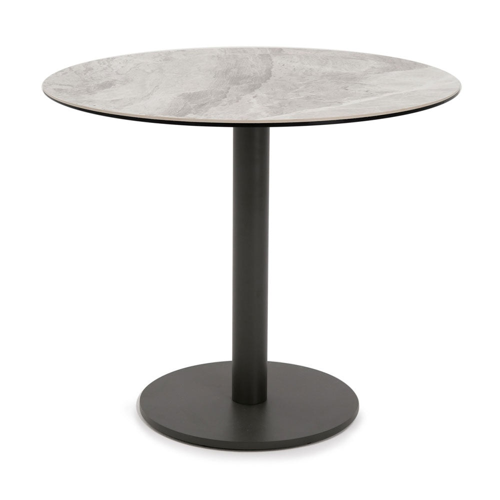 Masa 80 x 75 cm picior metal blat piatra naturală, masa Horeca, masa evenimente, Homedit - Image 2