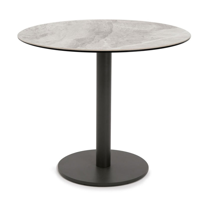 Masa 80 x 75 cm picior metal blat piatra naturală, masa Horeca, masa evenimente, Homedit - Image 2
