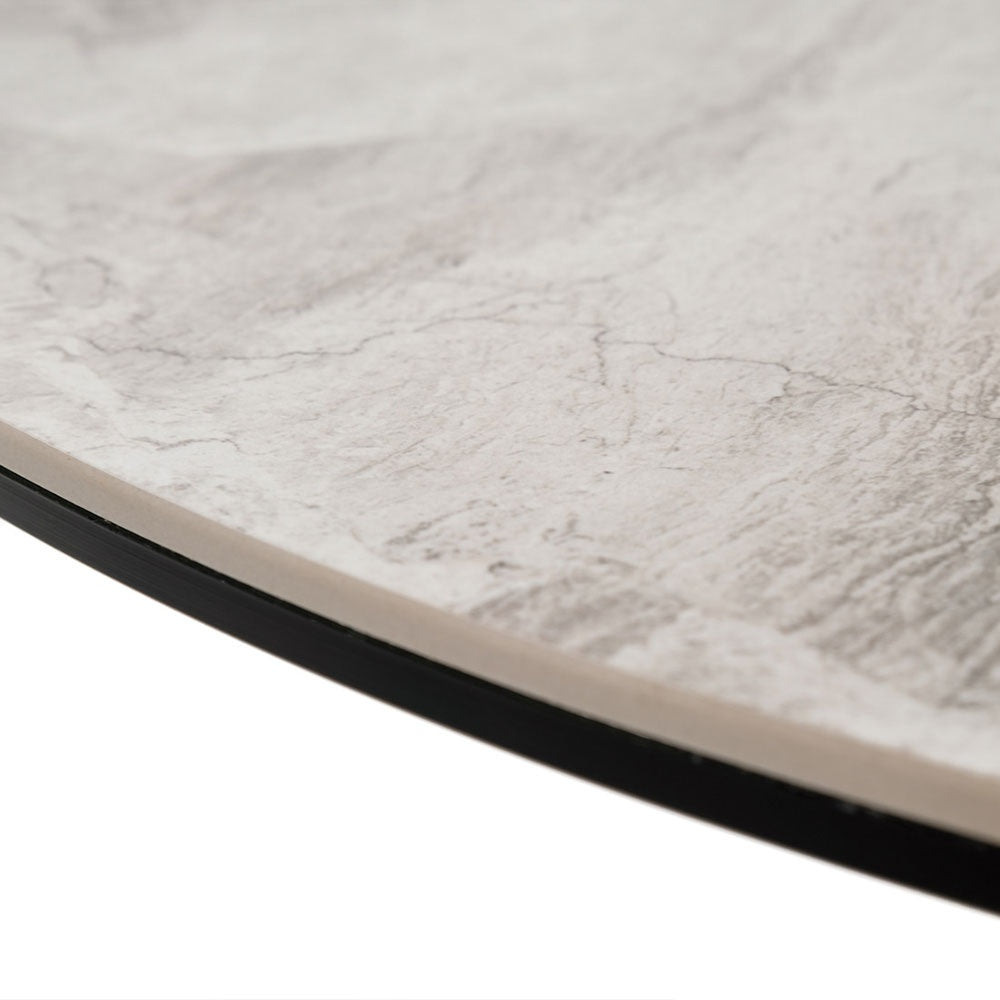 Masa 80 x 75 cm picior metal blat piatra naturală, masa Horeca, masa evenimente, Homedit - Image 5