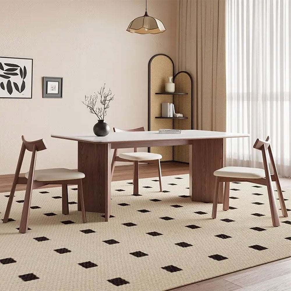 Scaun premium Golian din lemn masiv, piele negru, Homedit - Image 5