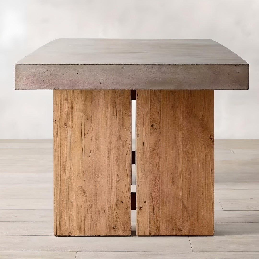 Masa Dining lemn masiv 200 x 80 cm Nordis Pine picioare Martin - Image 4