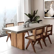 Masa Dining lemn masiv 200 x 80 cm Nordis Pine picioare Martin - Image 2