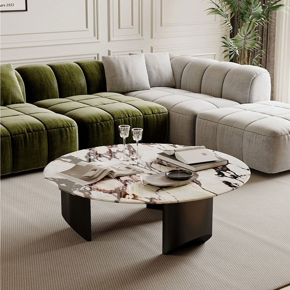 Masa cafea 80 x 35 cm, Terrazzo si otel Arti, Homedit - Image 4