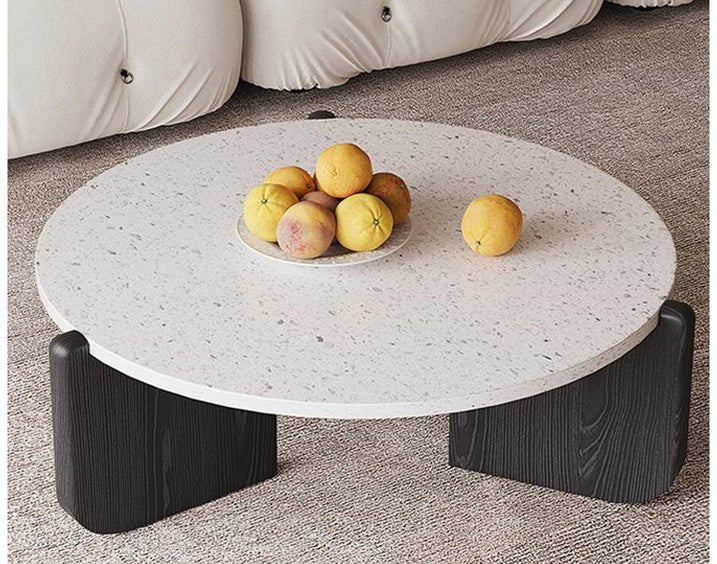 Set doua mese mese lemn si trrazzo , Luce, stejar rosu si Terrazzo, Homedit - Image 4