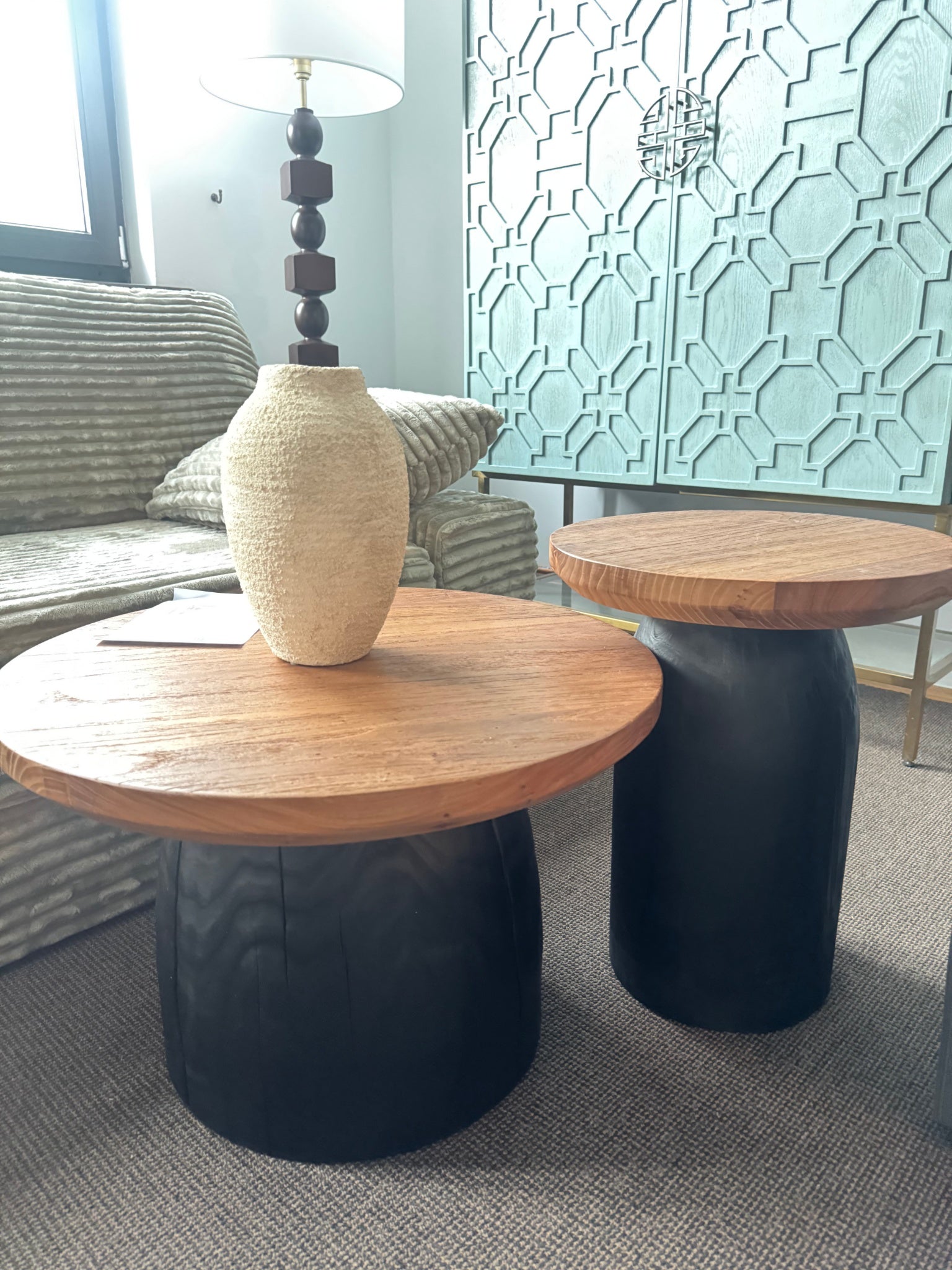 Set Mese Raw din lemn masiv de stejar roșu, Homedit - Image 2