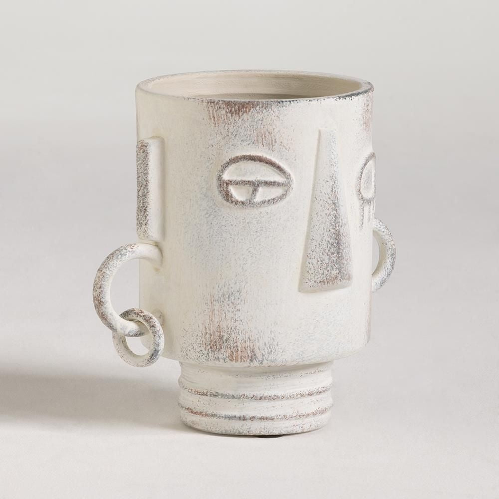 Vaza ceramica Gunna, 22 x 21 cm, alb, Homedit - Image 4