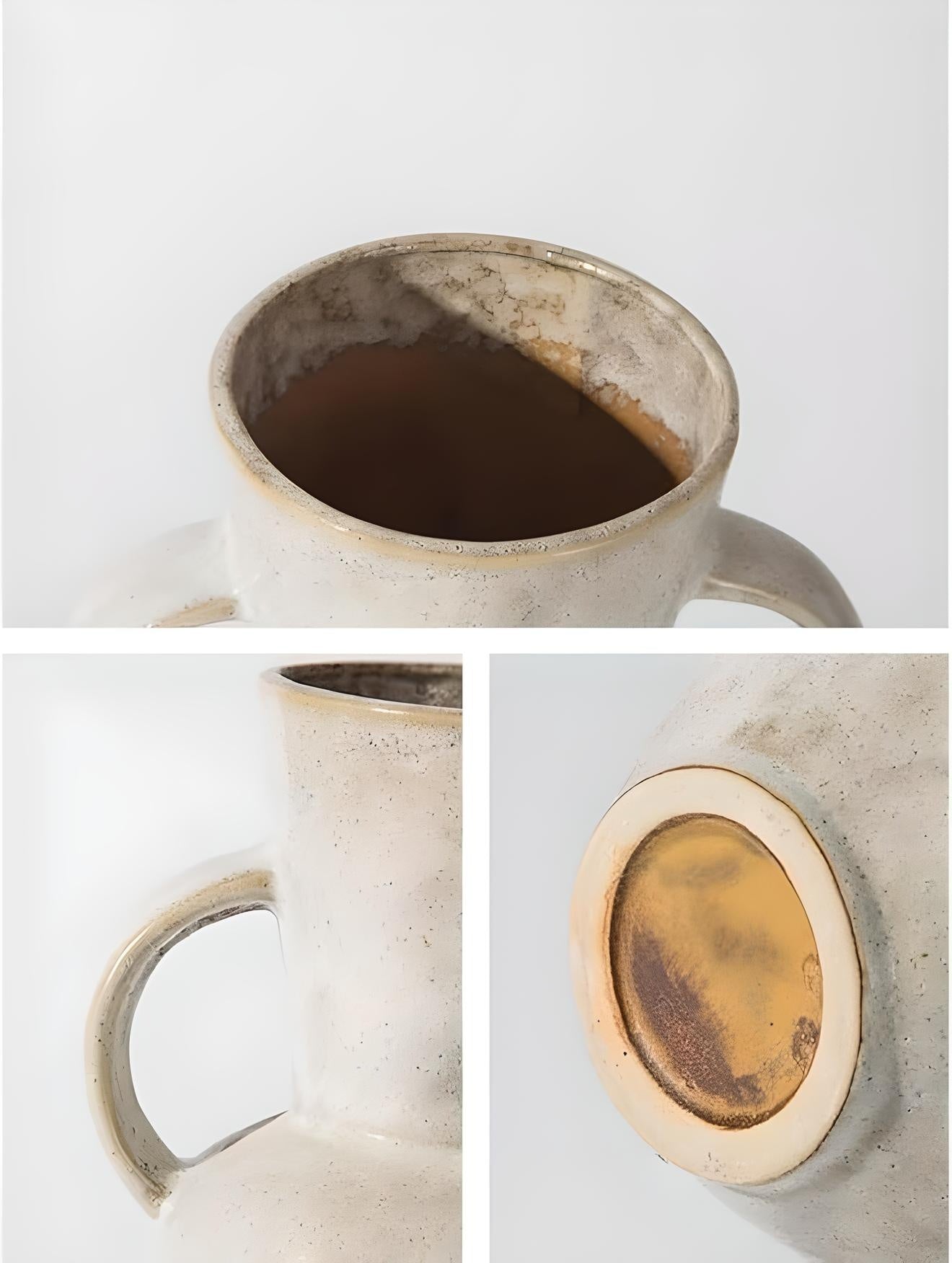 vaza ceramica blunt, 25 x 19,5 x 11 cm, bej, homedit - Image 6