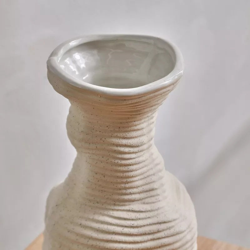 vaza ceramica zova, 29 x 15,5 cm, bej, homedit - Image 3