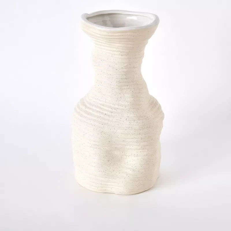 vaza ceramica zova, 29 x 15,5 cm, bej, homedit - Image 5