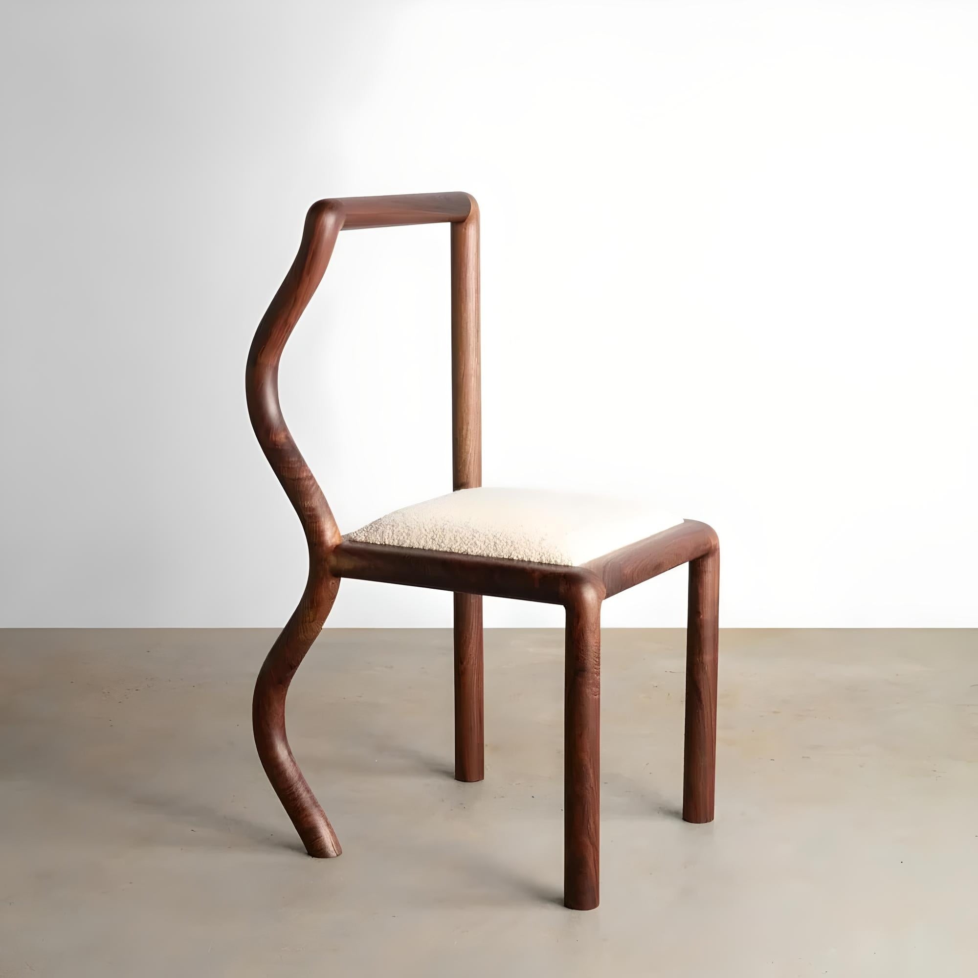 Scaun Premium Echo Wood Chair, 44 x 48 x 87 cm, Homedit - Image 5