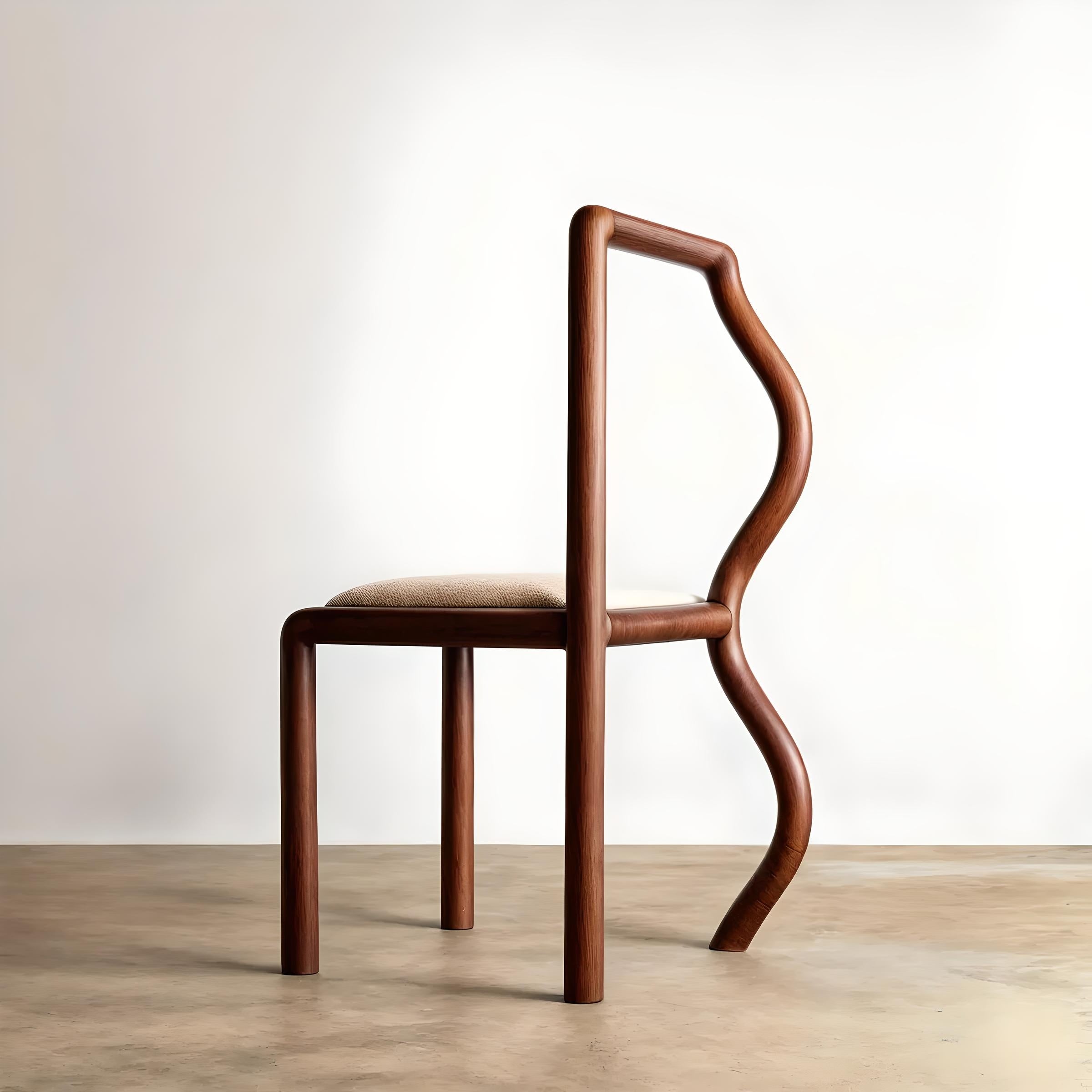 Scaun Premium Echo Wood Chair, 44 x 48 x 87 cm, Homedit - Image 6