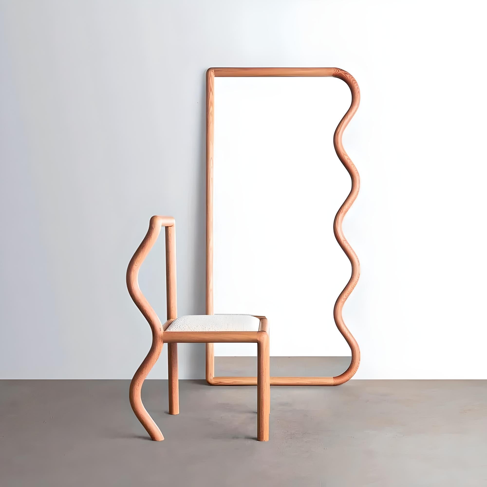 Scaun Premium Echo Wood Chair, 44 x 48 x 87 cm, Homedit - Image 7