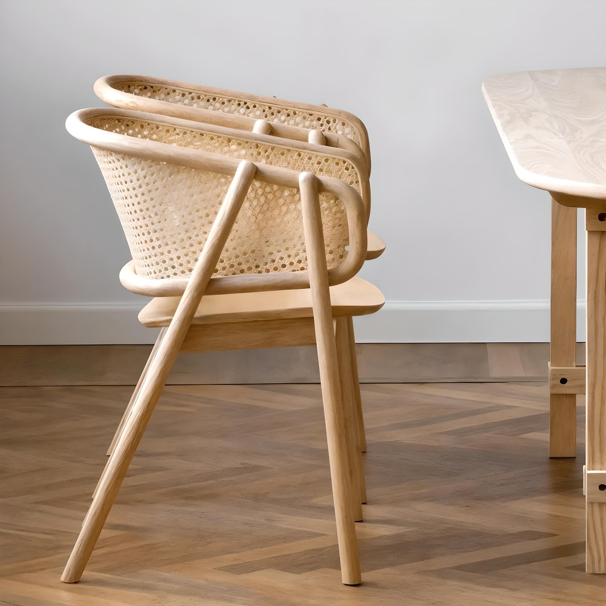 Scaun Premium Yllera Rattan, 59 x 54 x 76 cm, Homedit - Image 5