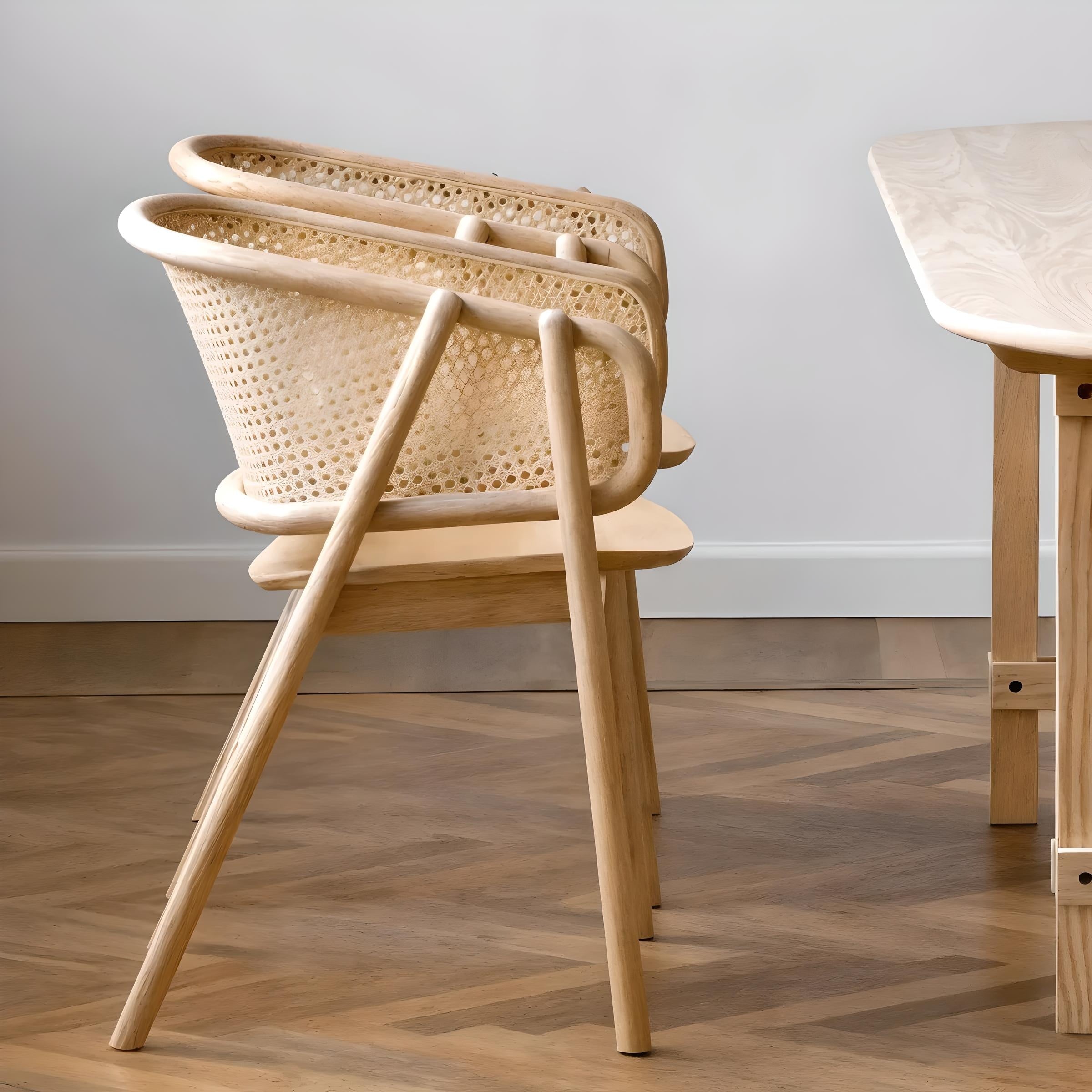 Scaun Premium Yllera Rattan, 59 x 54 x 76 cm, Homedit - Image 5
