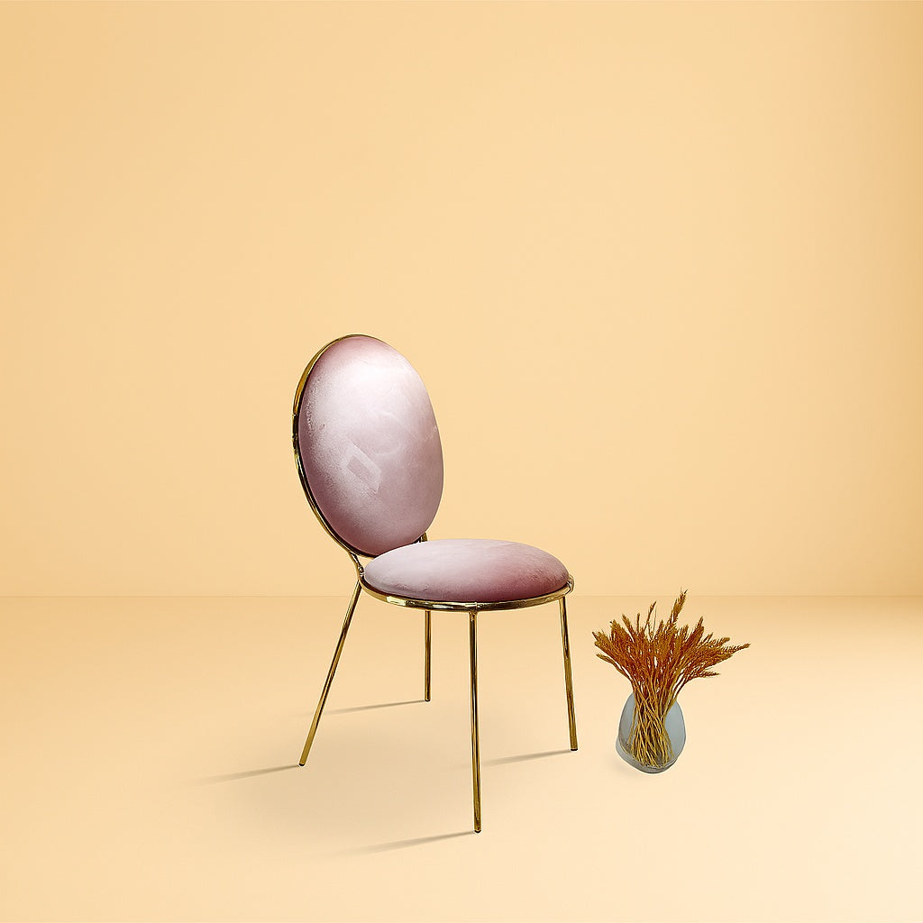 scaun premium rosalie, scaun premium cu cadru din otel inoxidabil rapitat cu catifea, scaun premium homedit - Image 3