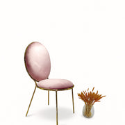 scaun premium rosalie, scaun premium cu cadru din otel inoxidabil rapitat cu catifea, scaun premium homedit - Image 2