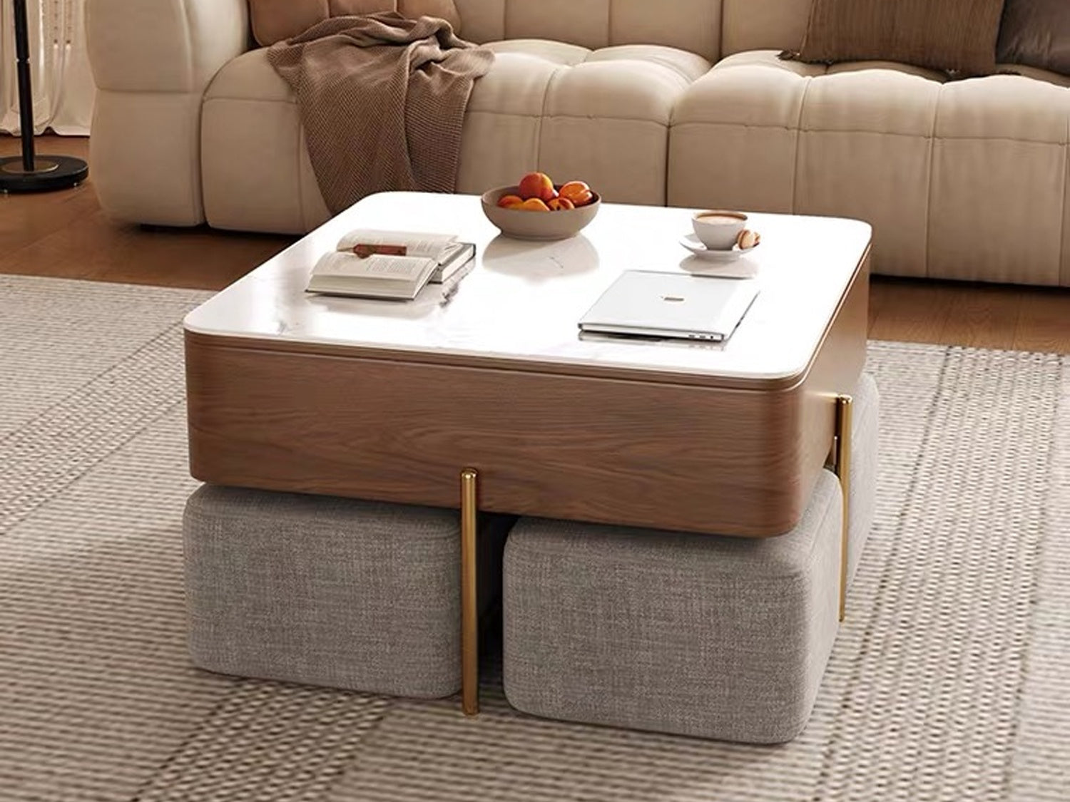 Masa de cafea lemn si furnir de lemn Lift Up, Homedit - Image 4