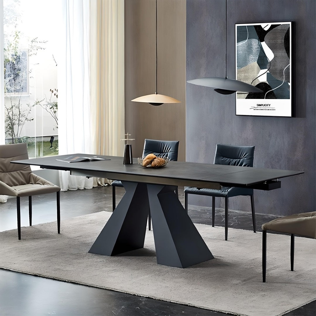 Masa dining 300 x 100 Rock Fix, blat ardezie, masa bucatarie Homedit - Image 3