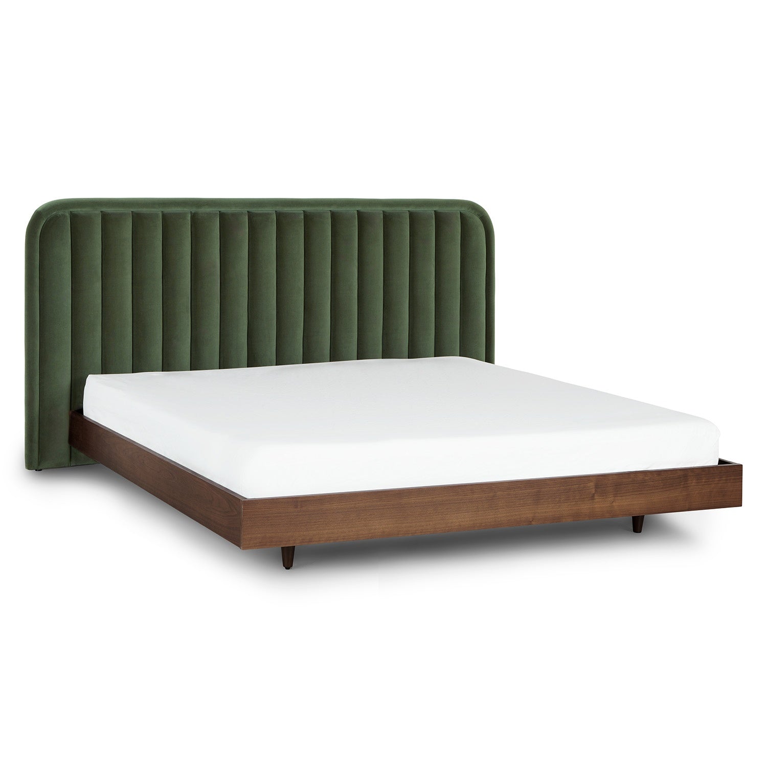 pat premium tapitat, cadru din lemn masiv, Nord, Homedit - Image 4