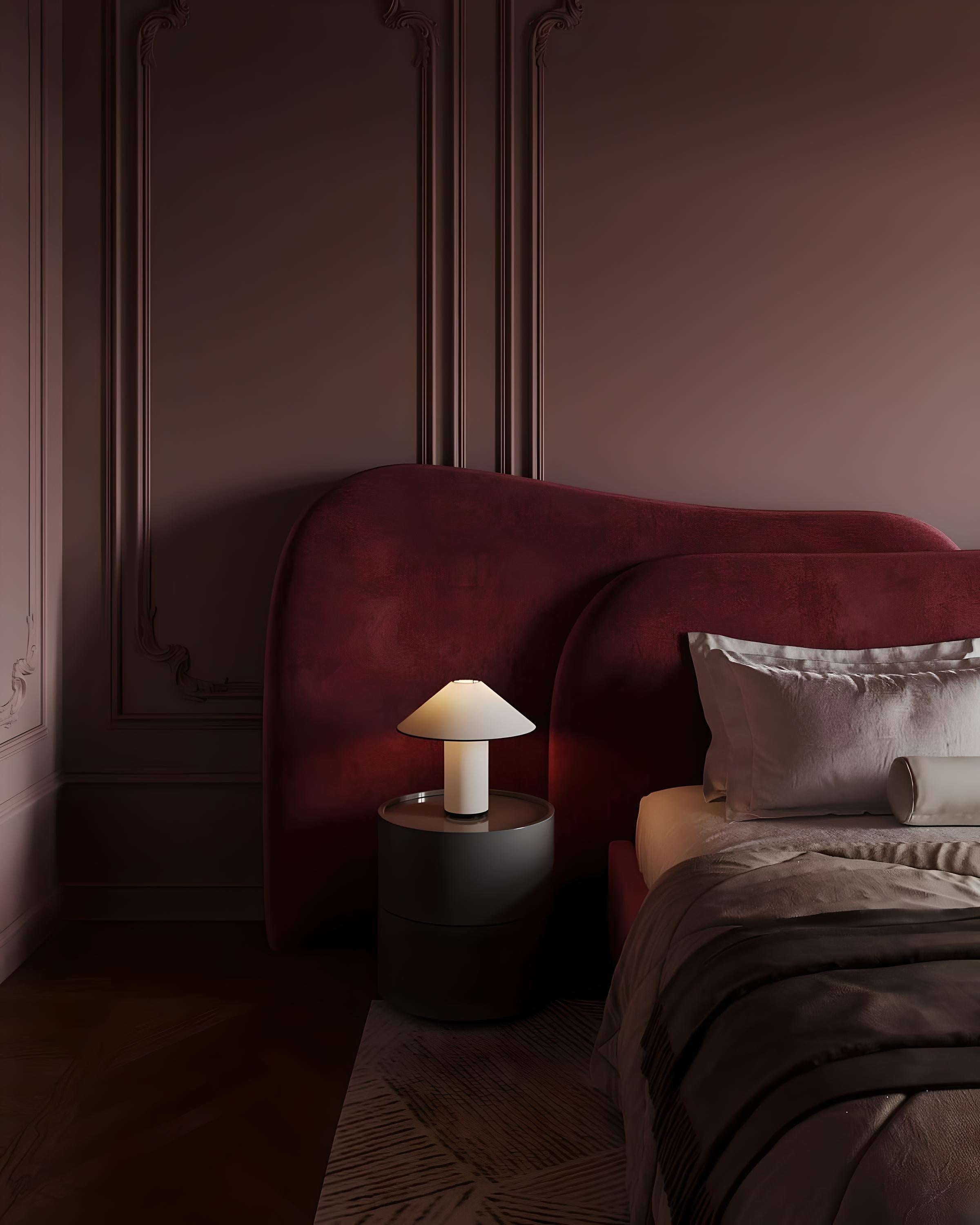 pat premium Arco tapitat, cadru lemn masiv, Homedit - Image 4