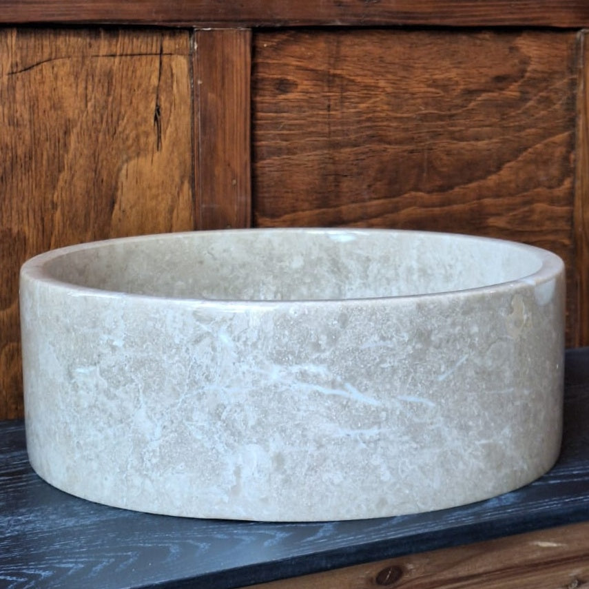 lavoar din piatra naturala, 38 cm x 15 cm caliza , homedit - Image 2