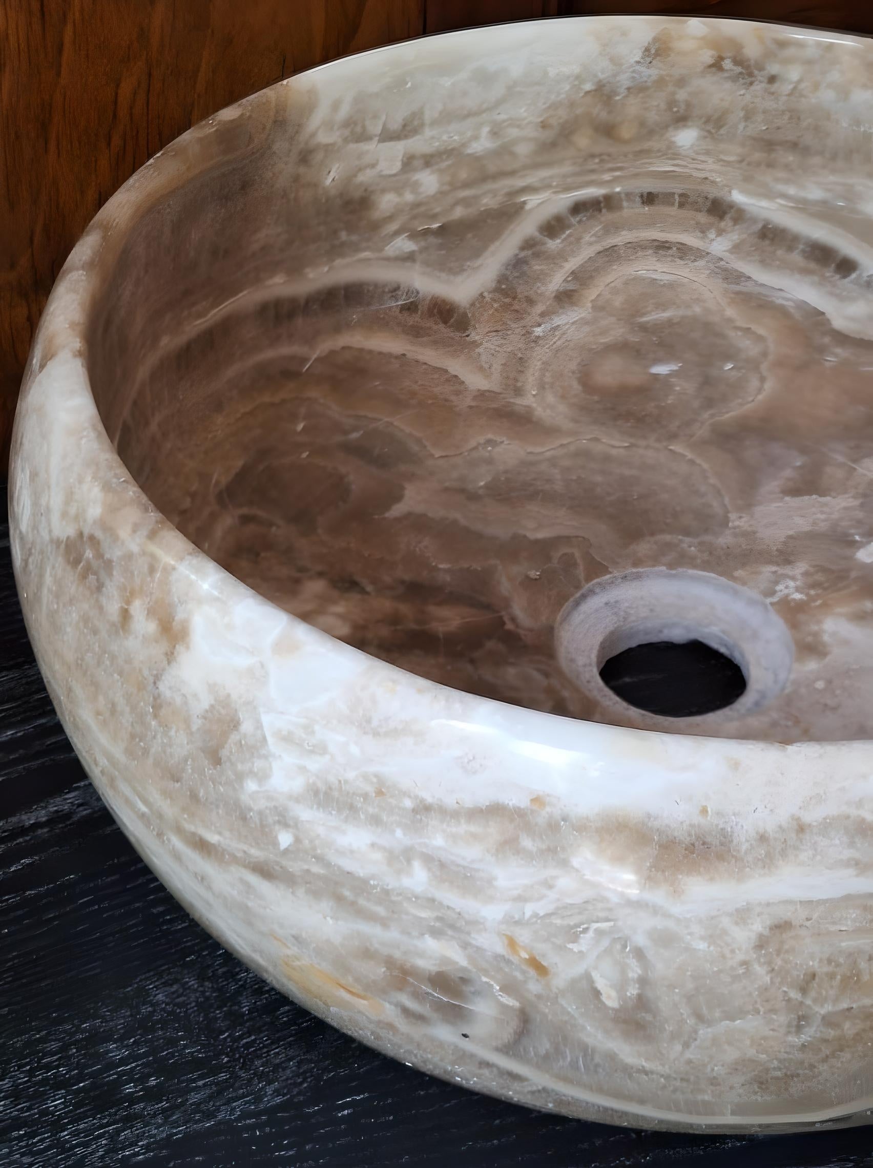 lavoar realizat din onix 38 cm x 15 cm mavo, homedit - Image 4