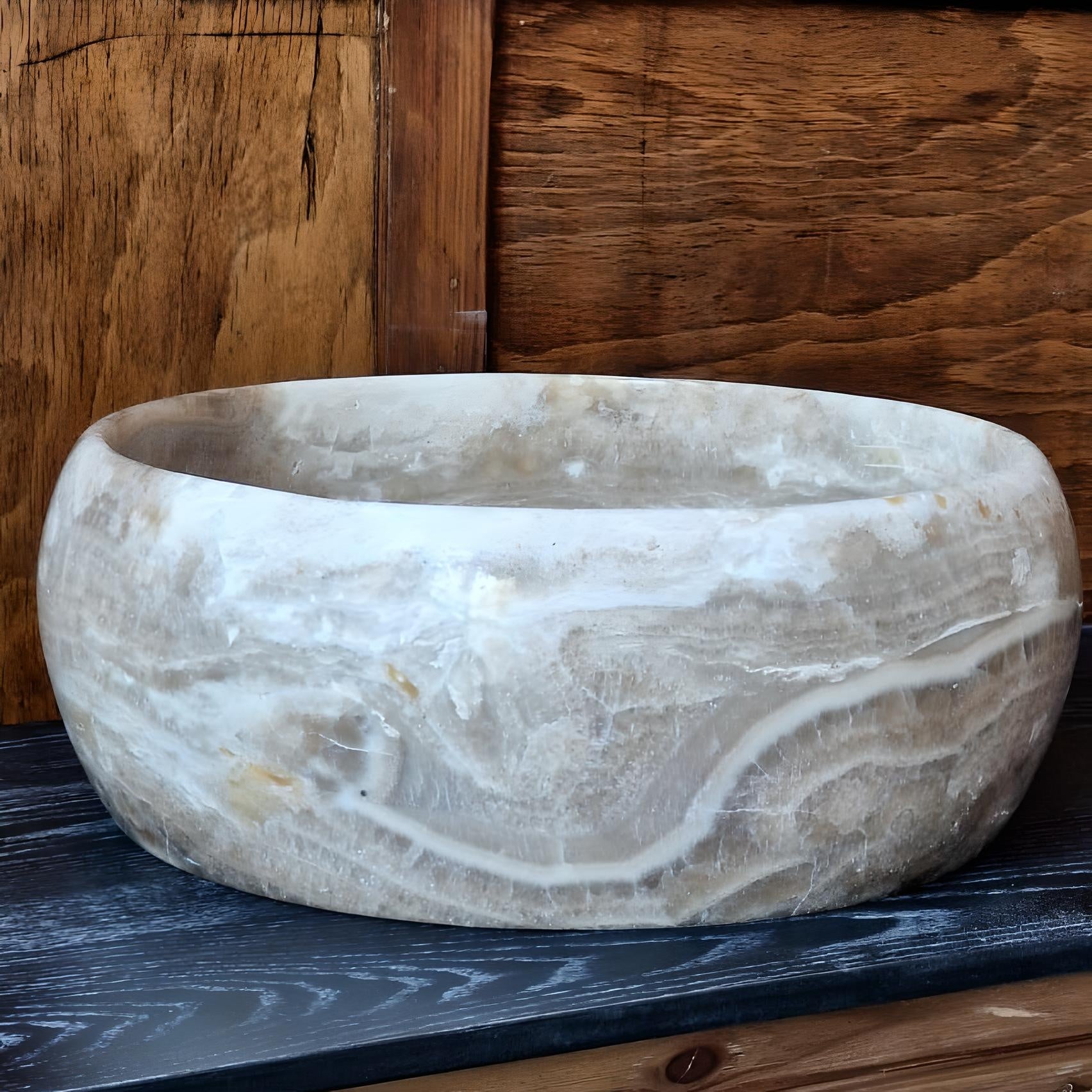 lavoar realizat din onix 38 cm x 15 cm mavo, homedit - Image 3