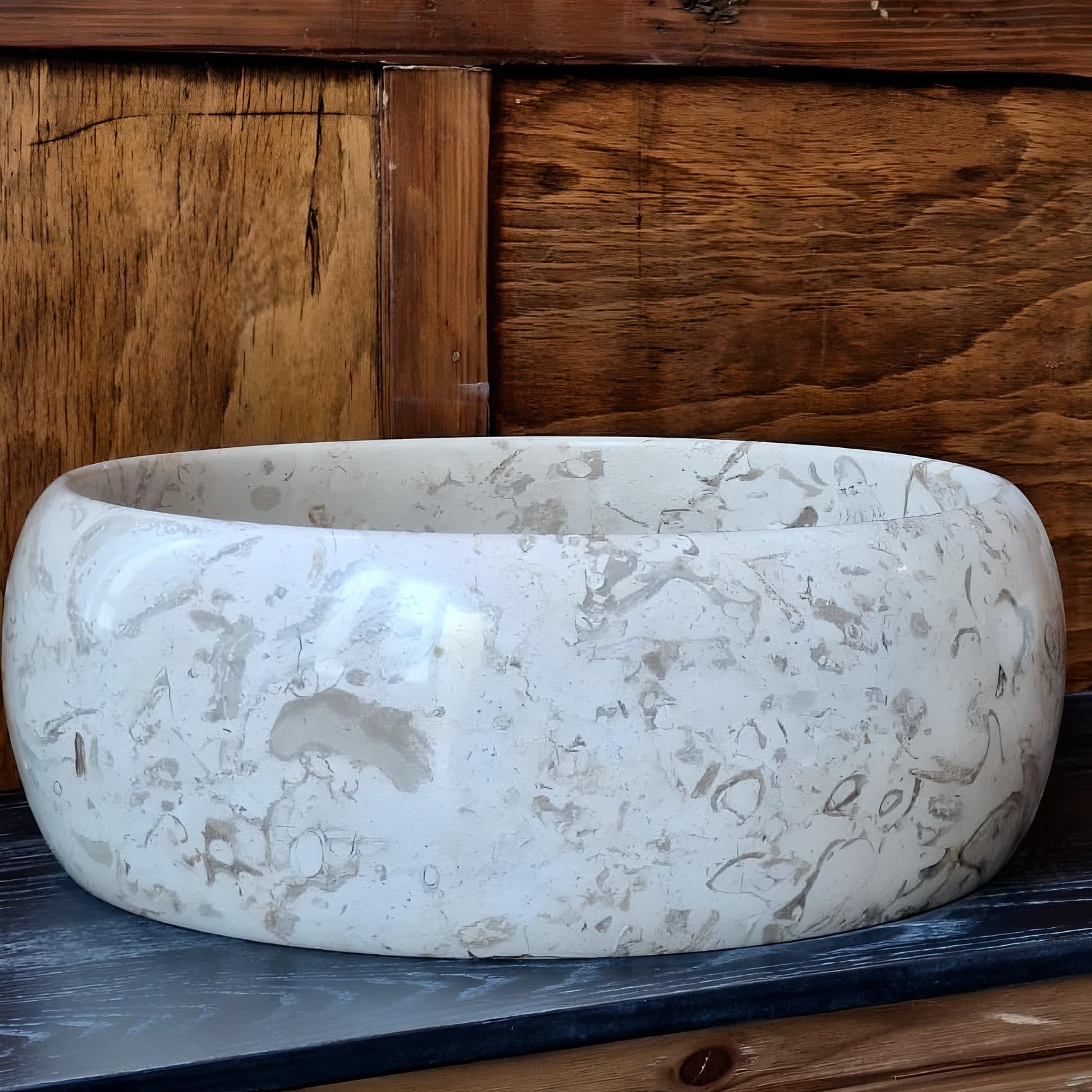 lavoar din piatra naturala 38 cm x 15 cm opalis, homedit - Image 3