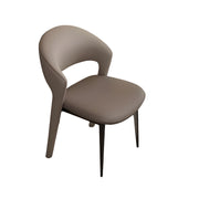 Scaun  Decco, piele bej, 78 (46) x 53 x 56 cm, Homedit - Image 2