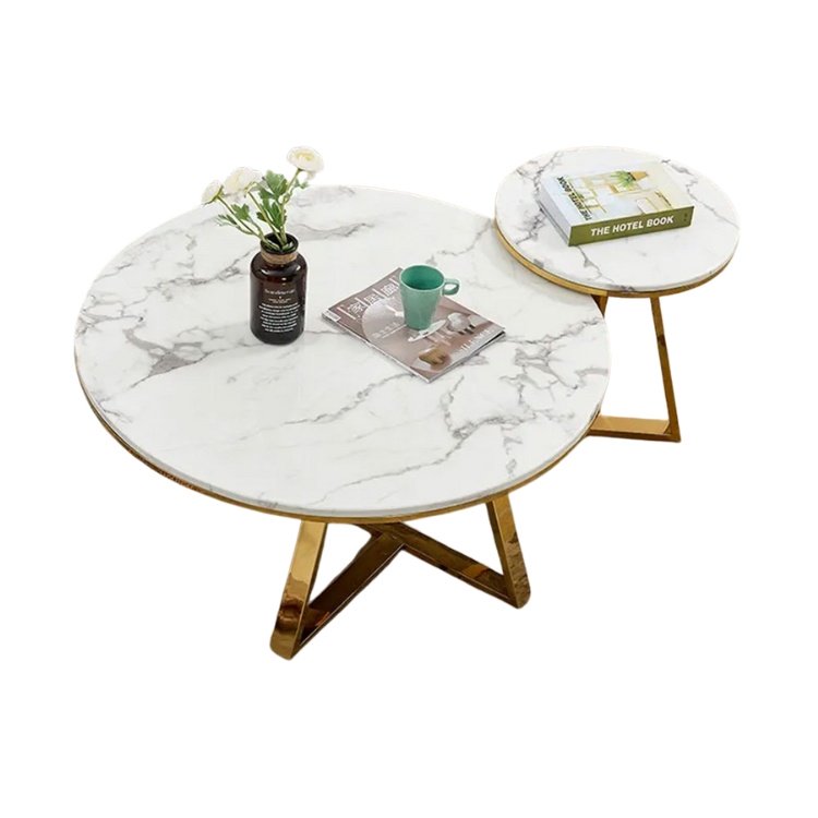 set masa cafea premium, 80 x 44 cm / 50 x 55 cm nest, Homedit - Image 10