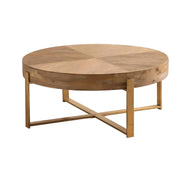 Masa de cafea 82 cm, lemn masiv ColisRound, Homedit - Image 2