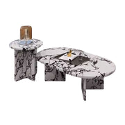 Set masa cafea Grail, masuta premium din Terrazzo, Homedit - Image 8