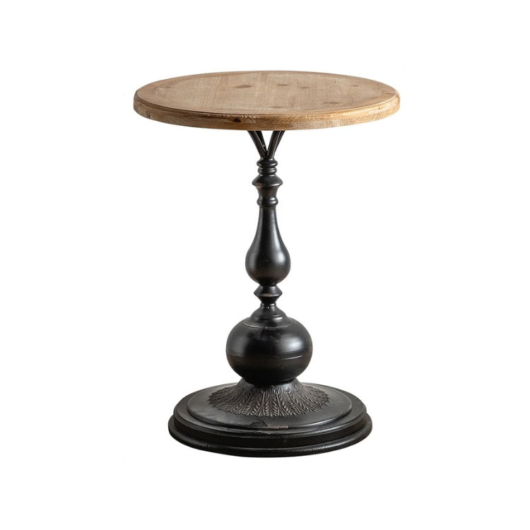 Masuta alb si negru lemn masiv Maxa, Homedit - Image 2